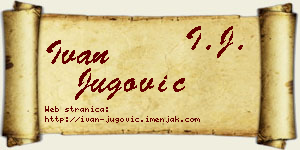 Ivan Jugović vizit kartica